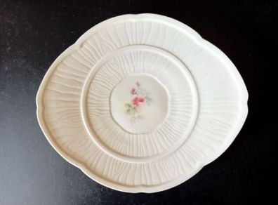 Irish Parian Donegal China Rose Tea Bread Plate
