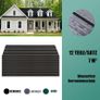 12 x Galvanised  Corrugated Roof Sheets  Rust Resistant & Weatherproof Roofing 129 x 46 cm, 7m Coverage Image 3