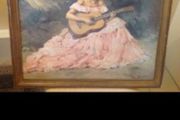 Antique Picture - La Guitarista