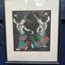 Vintage Framed Thai Silk Painting Image 7