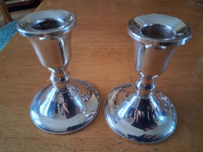 Sterling Silver pair Candlesticks