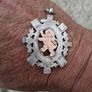 Chester Sterling Silver & 9k Rose Gold Fob(10 grams) Image 3