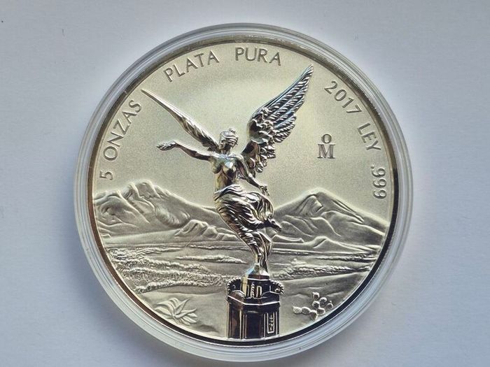 2017 5 oz Mexican Libertad Silver Bullion Coin