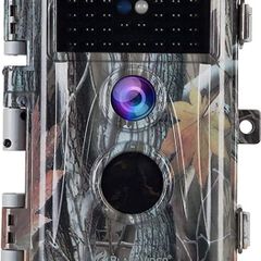 Wildlife Camera, 24MP 1296P Trail Cameras with 120 Degree Wide Angle Motion Sensor, IP66 Waterproof Animal Camera with Night Vision Motion Activated for Garden Wildlife Observation (FREE POSTAGE)