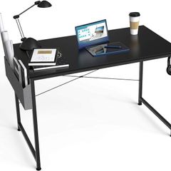 FREE EXPRESS SHIPPING Writing Computer Desk, Office Work Desk for student and worker, Laptop Table with Storage Bag and Headphone Hook,Modern Simple Style Desks for Bedroom, Home