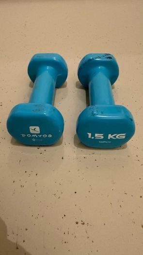 2 dumbells Domyos 1.5kg