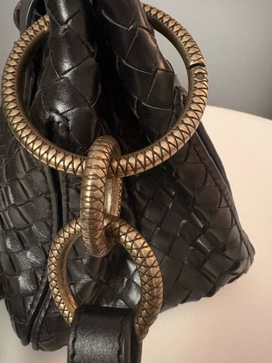 Beautiful woven leather crossbody bag