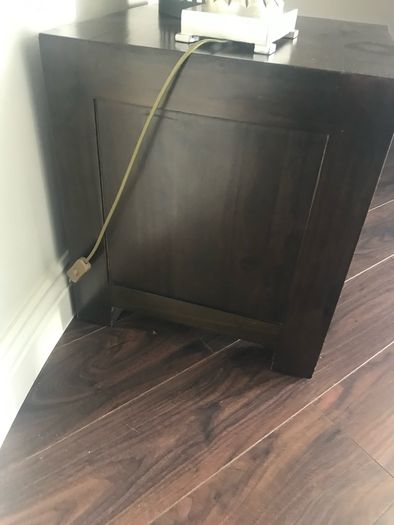 Solid Wood Lamp Table with Drawer - Side Table - Occasional Table - Bedside Locker