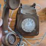 1980s Vintage British Telecom Brown Rotary Dial Telephone Image 2