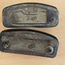 2 x Rear number plate lights from a 1950s or 60s British car Austin Morris Triumph Mini  etc Image 4