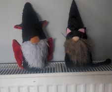 Halloween Dracula and Black Cat Gonks