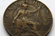 1918 ERROR COIN bronze farthing