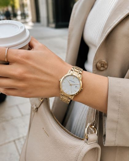 Burberry BU9003 The City Gold Tone Watch
