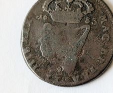 1683 Irish Halfpenny, Charles 11