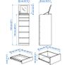 Tall Vanity Chest of Drawers with Mirror Image 4