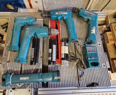 4 Makita Drills,  Flashlight
