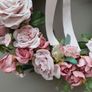 Pink Roses Door Wreath Image 4