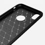 For Apple iPhone XR Carbon Fibre Design Case TPU Cover - Black Image 5