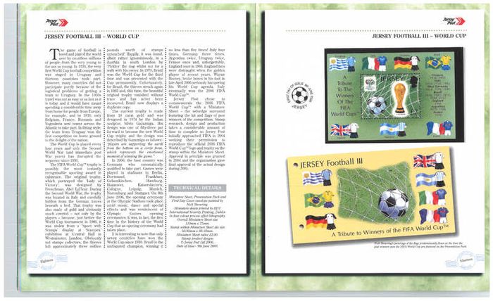 2006 Jersey (Channel Islands) Stamp Year Book (softback) issued by Jersey Post with 18 images of contents