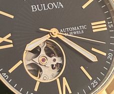 Bulova open heart mens watch