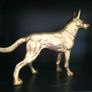 vintage brass dog Image 3