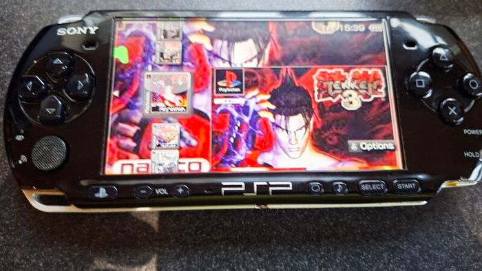 Modded Black PSP Slim 3000 128GB with games