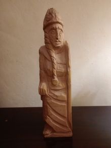And carved Irish Book end