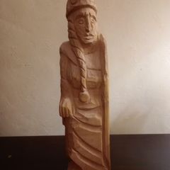 And carved Irish Book end