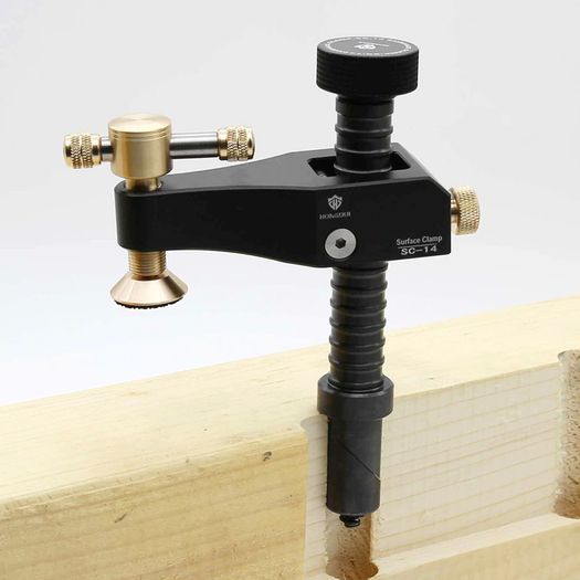BRAND NEW Woodworking Desktop Surface Fixing Clamp Aluminum Alloy Table Hold Down Clamp DIY Fixing Clip Practical for 19/20mm Hole