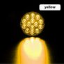 Stay on or flashing 2PCS 14LED Light Round Flashing Light, 12V-24V, Suitable for Car, SUVs, Trucks, Trailers, 2 Light Modes Image 5