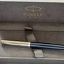 New Parker 51 Midnight Blue F Nib Fountain Pen - Made in France. Image 2