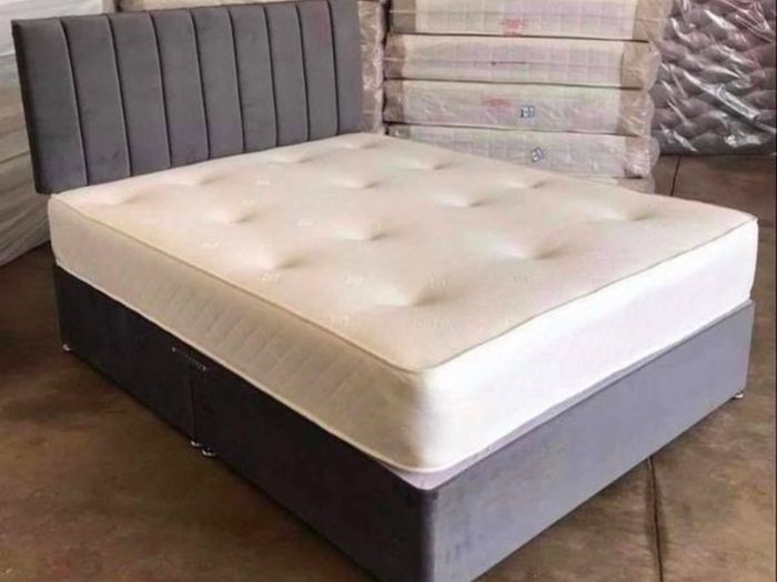 Double bed double bed, headboard and mattress included