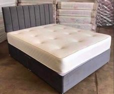 Double bed double bed, headboard and mattress included