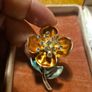 Vintage Brooch Flower Image 3