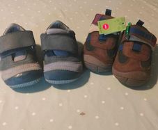 2 pairs of first start baby boys shoes. Earth friendly footware.