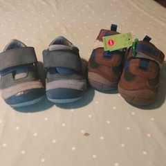 2 pairs of first start baby boys shoes. Earth friendly footware.