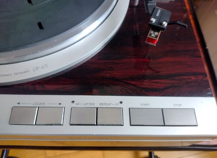 Hi End Denon DP-47F. Hi Performance Turntable from Golden Era! Original Japan, Rare to find! MC Cartridge. Excellent cond.