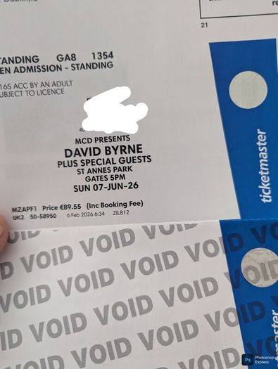David Byrne St Anne's Park tickets