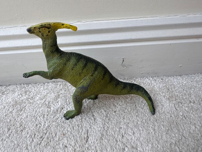 1988 Carnegie Collection Safari Parasaurolophus Dinosaur approx. 12.5 cm. Used Please see photos