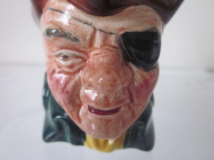 Vintage Staffs Cooper Clayton Captain Patch  , Character Small Toby Jug,