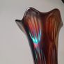 Vintage Fenton Carnival Ribbed Vase Image 7
