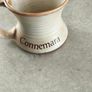 Connemara Pottery Irish stoneware mug with a cream glaze and brown rim Image 6