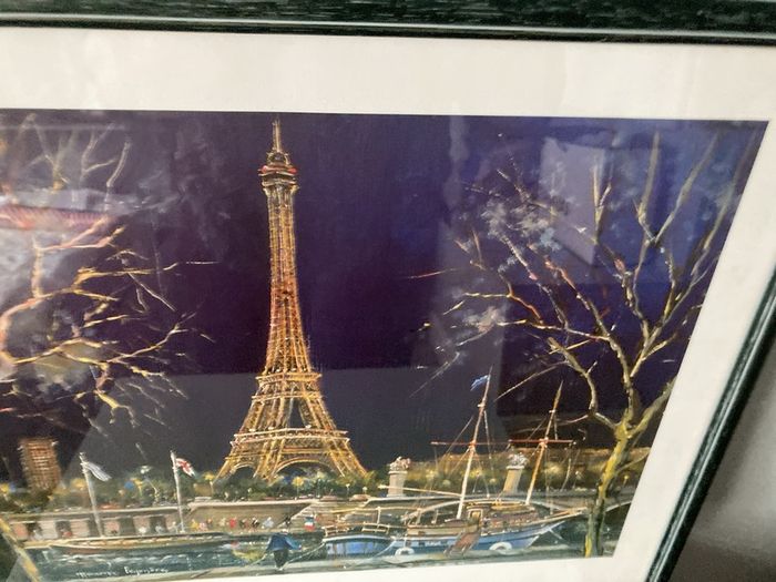Framed Eiffel Tower Print