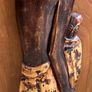 Large African Mother and Child Hand Carved Wood Relief Wall Art 78cm Image 3