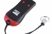 USB 2.0 microSD Card Reader Compact Memory Card Adapter
