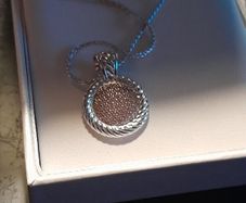 ladies silver chain and pendant