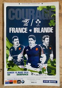 2014 France v Ireland - RBS Six Nations Championship Programme