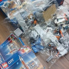 Lego, incomplete , Harry Potter,  Howard's Castle, Nasa Apollo 11, Lego city rocket