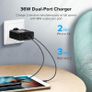 Ugreen QC 3.0 Dual USB Fast Charger 36W Wall Charger EU/UK Plug  (Brand New/Warranty) Image 4