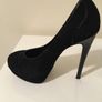 Carvela black suede heels Image 6